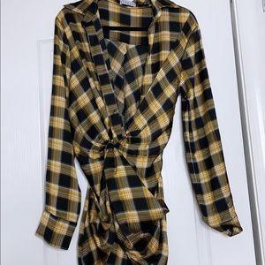 Flannel Mini dress